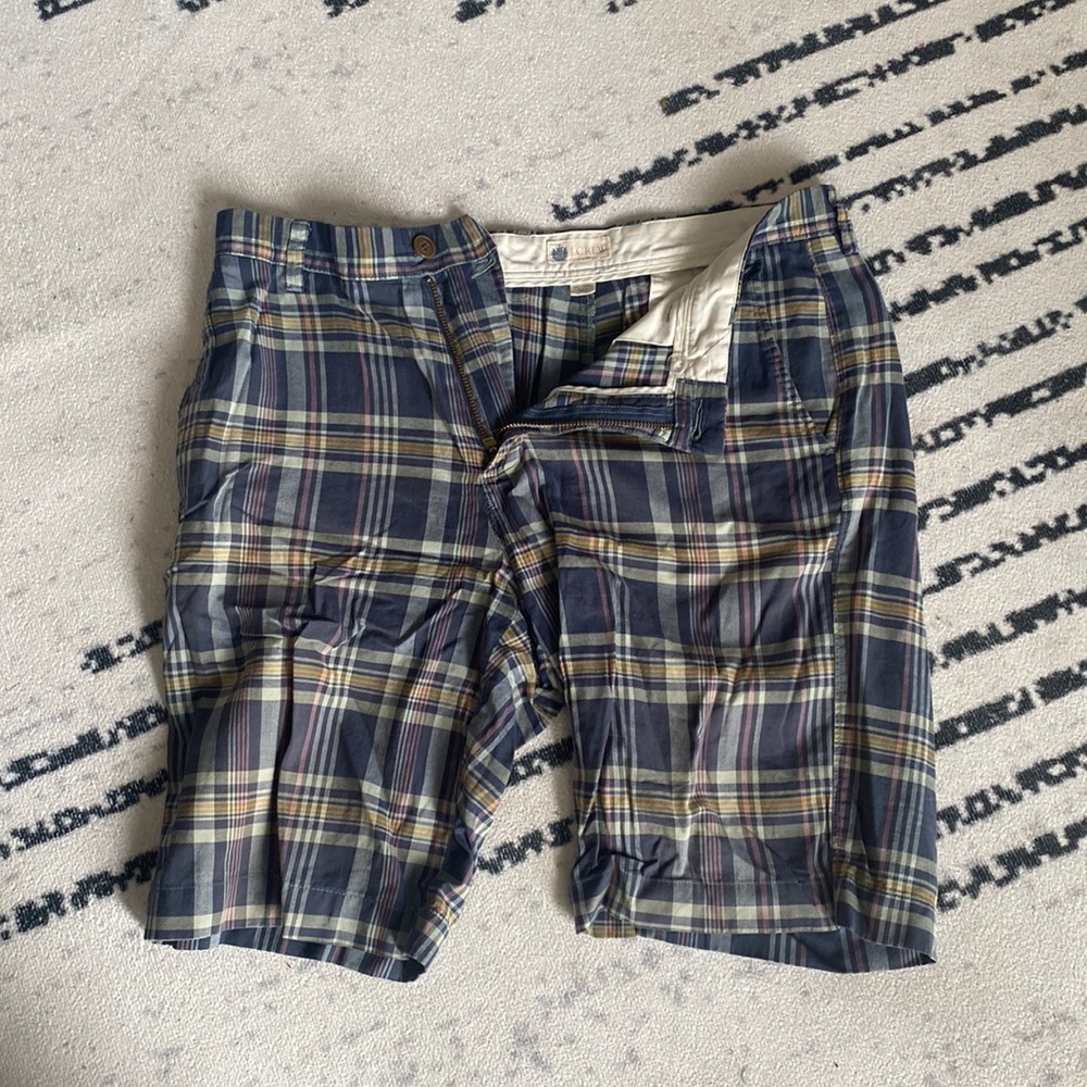 Jcrew Mens Plaid Shorts